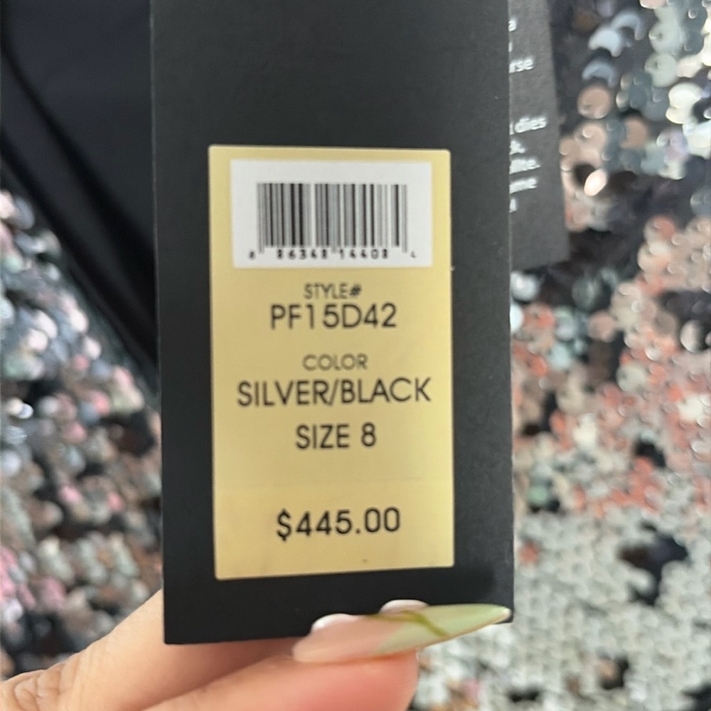 Rachel Zoe Micah Sequin Mini Dress - Size 8- Black and Silver - Brand New! - Picture 10 of 10